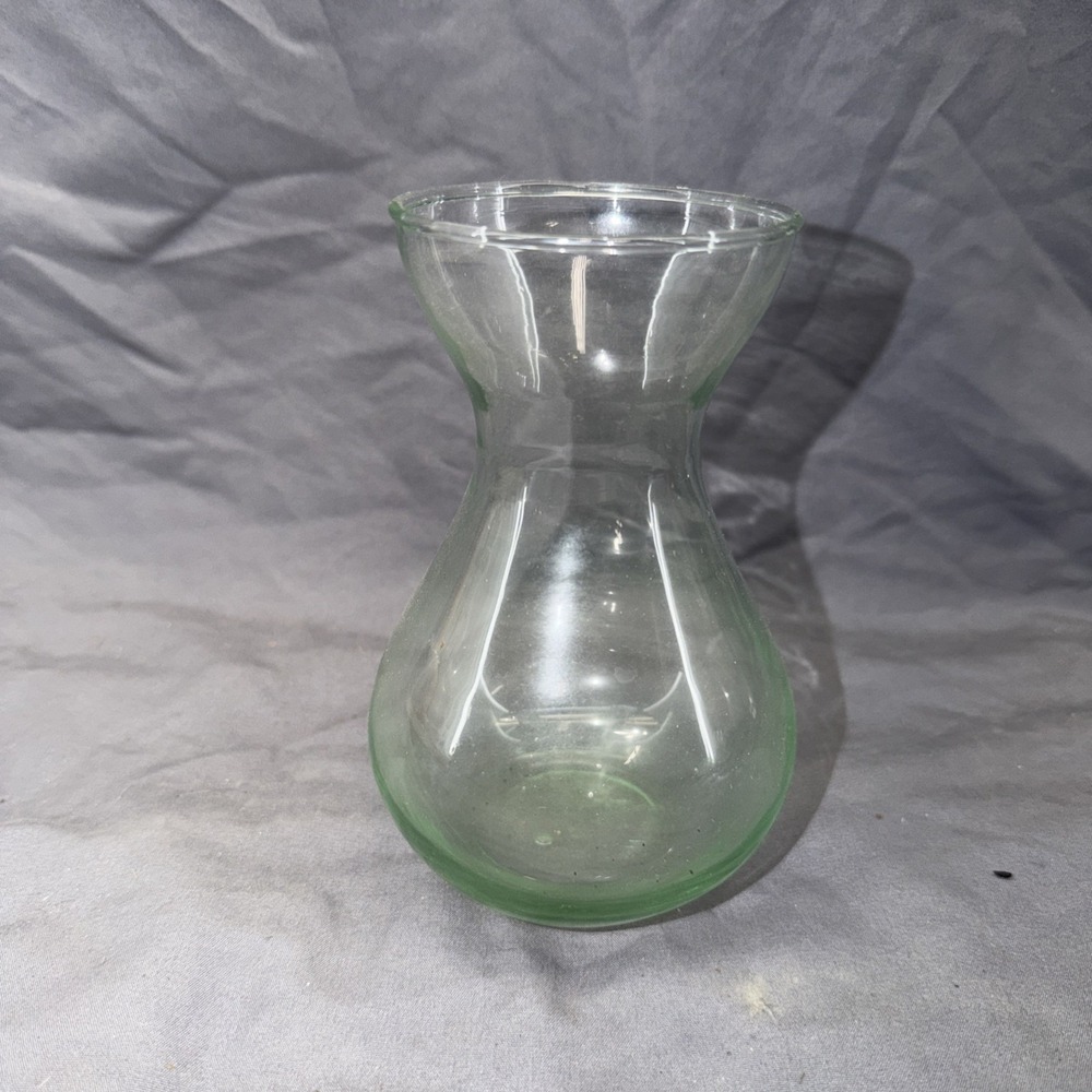 Clear Glass Hyacinth Flower Bulb Forcing Vase 5 3/4" Inches Tall